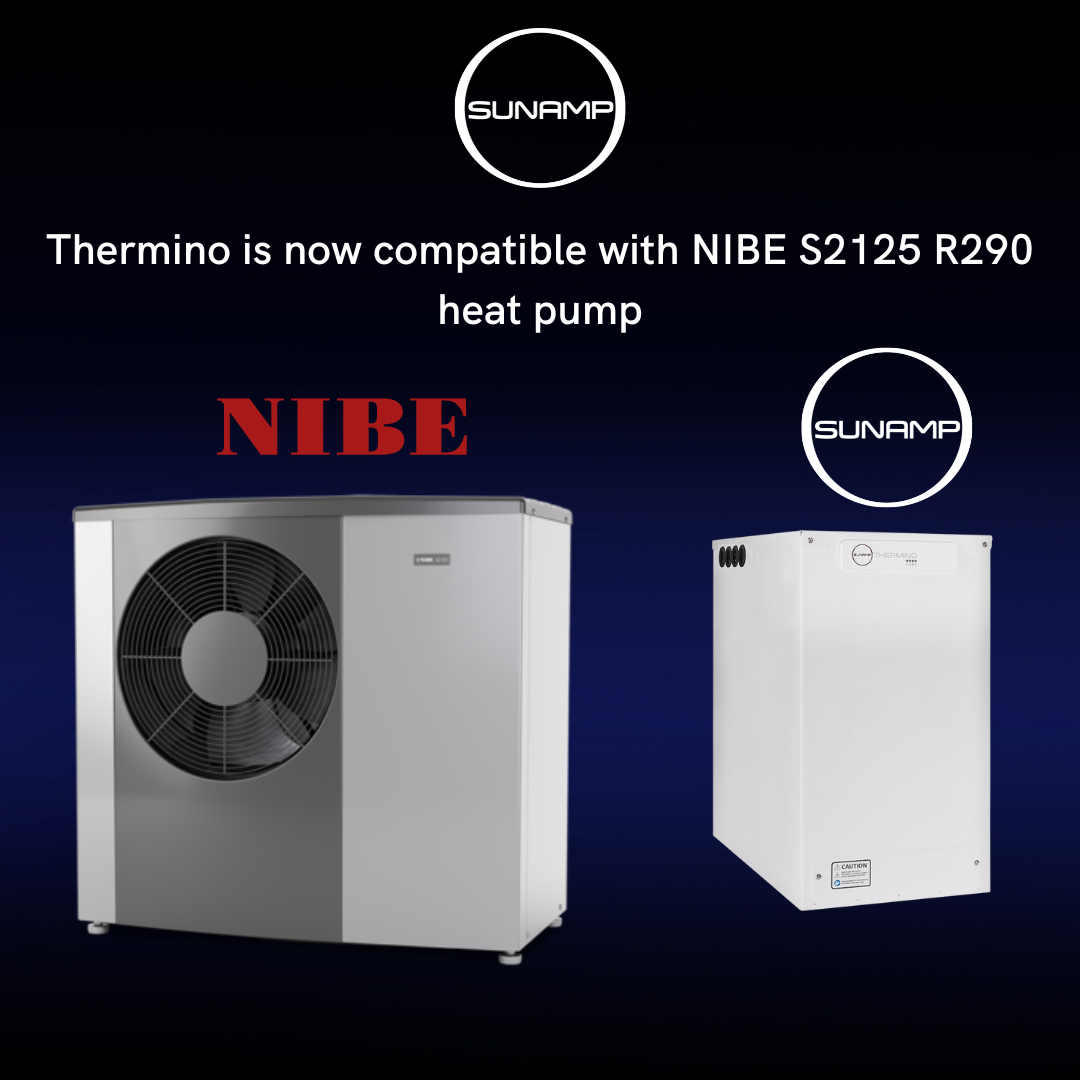 Sunamp Thermino heat battery now compatible with NIBE S2125 R290 heat ...