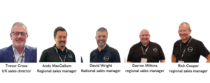 Image showing headshots of Sunamp's UK sales team
