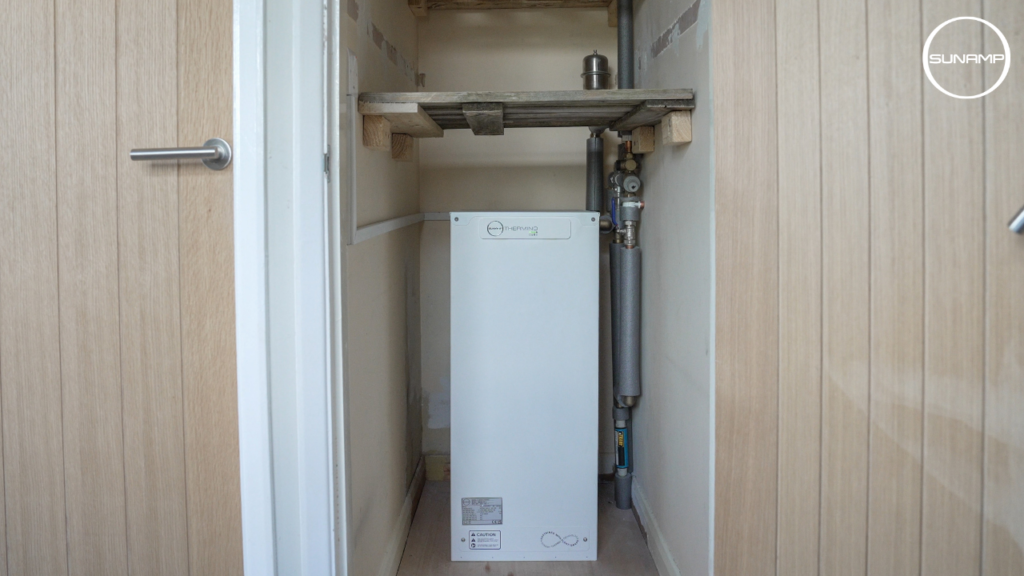 Thermino installed in the airing cupboard